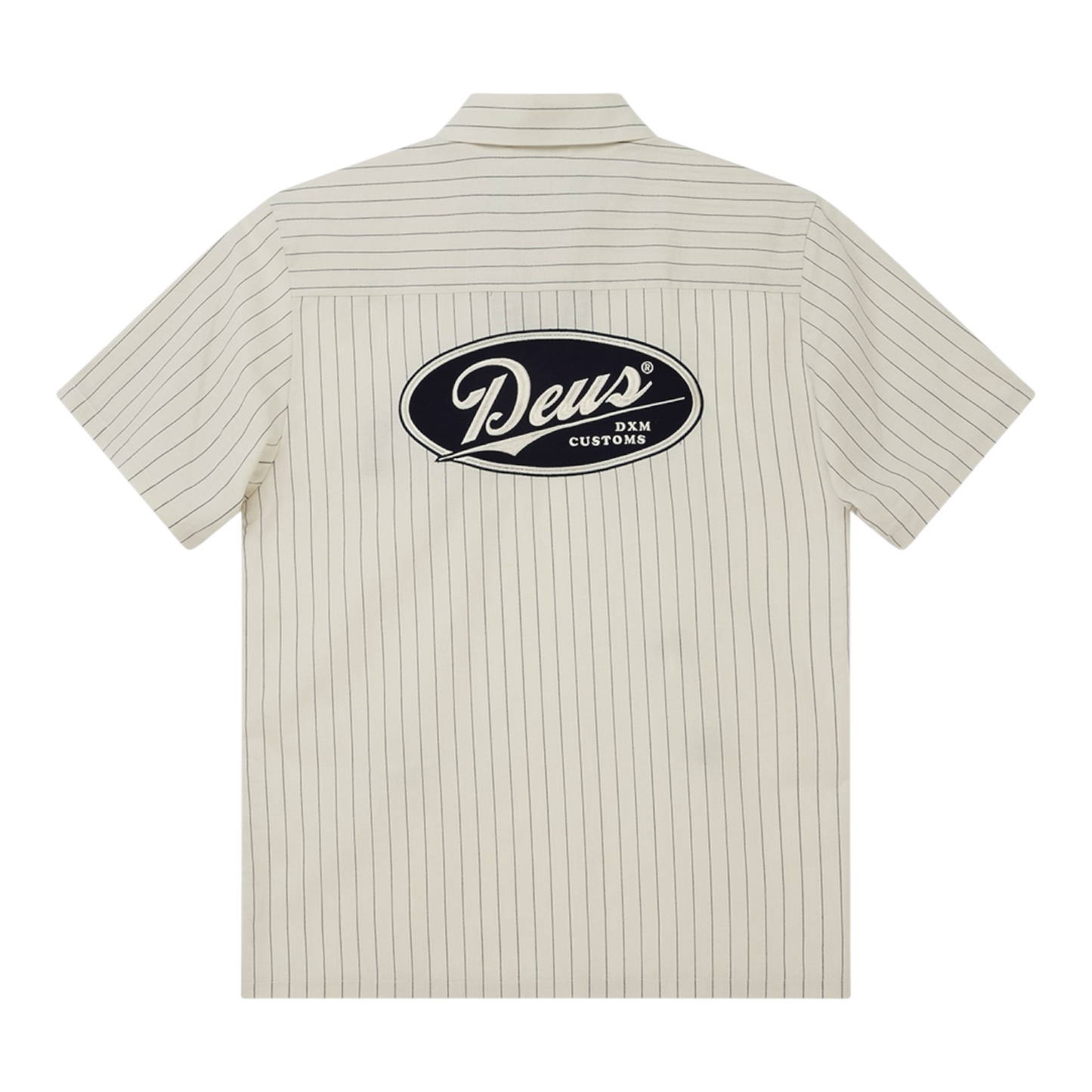 DEUS Forecourt Stripe Shirt Dirty White
