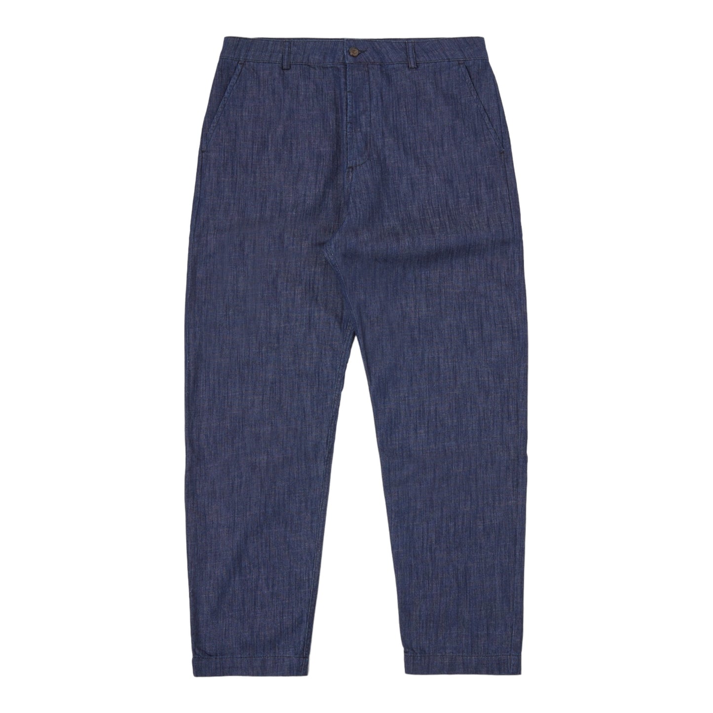 Universal Works Military Chino In Indigo Atlantic Denim