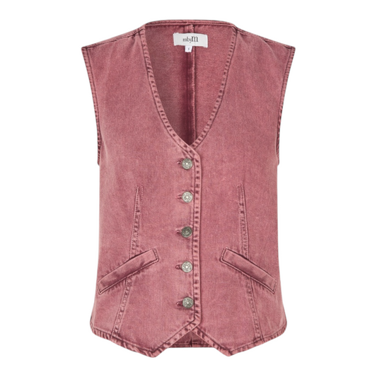 mbyM Flana-M Denim Vest Vineyard Wine