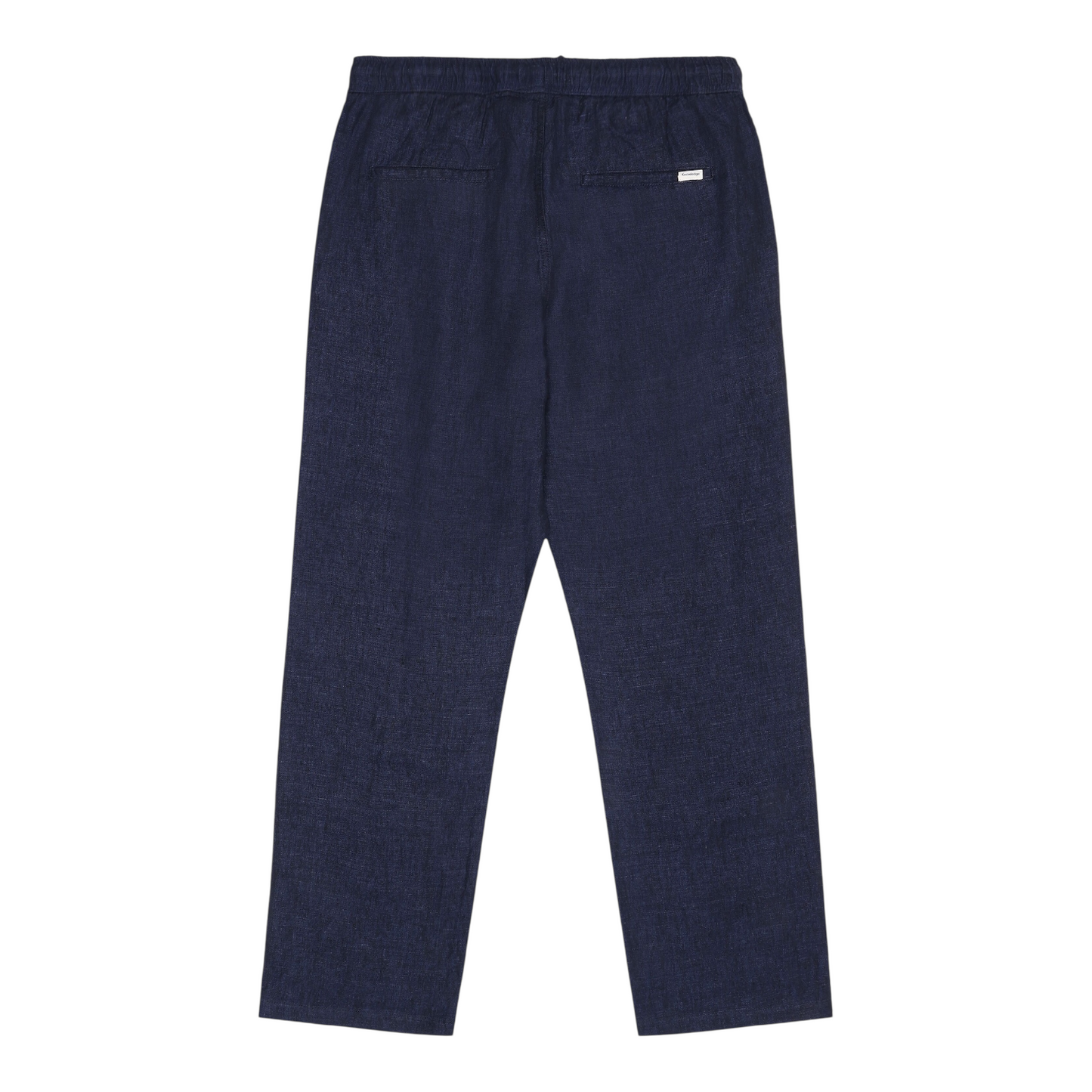 Knowledge Cotton Fig Loose Linen Pants Total Eclipse