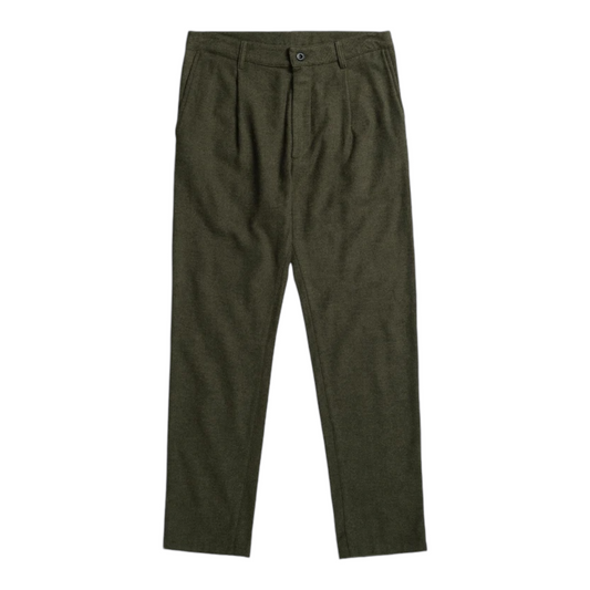 ROTHOLZ EVERYDAY FLANNEL PANT ORGANIC COTTON MOSS GREEN