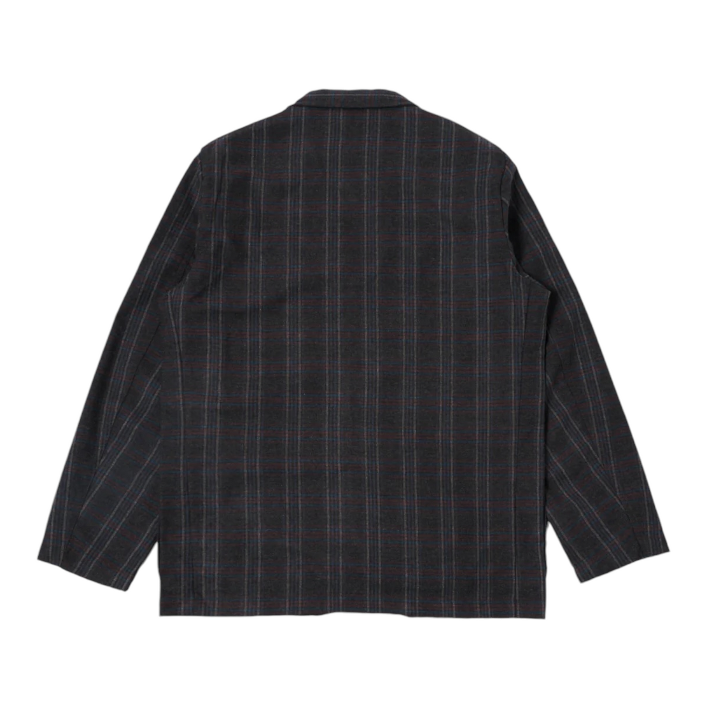 Universal Works Three Button Jacket Brown Wool Check