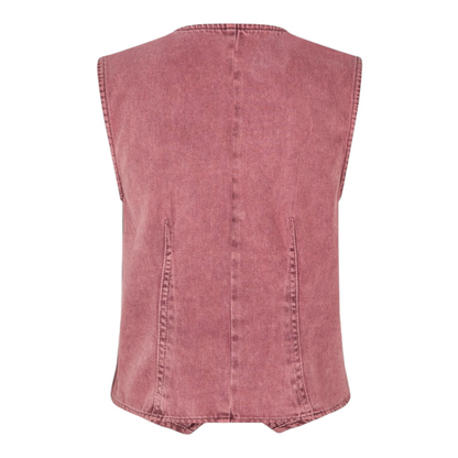 mbyM Flana-M Denim Vest Vineyard Wine