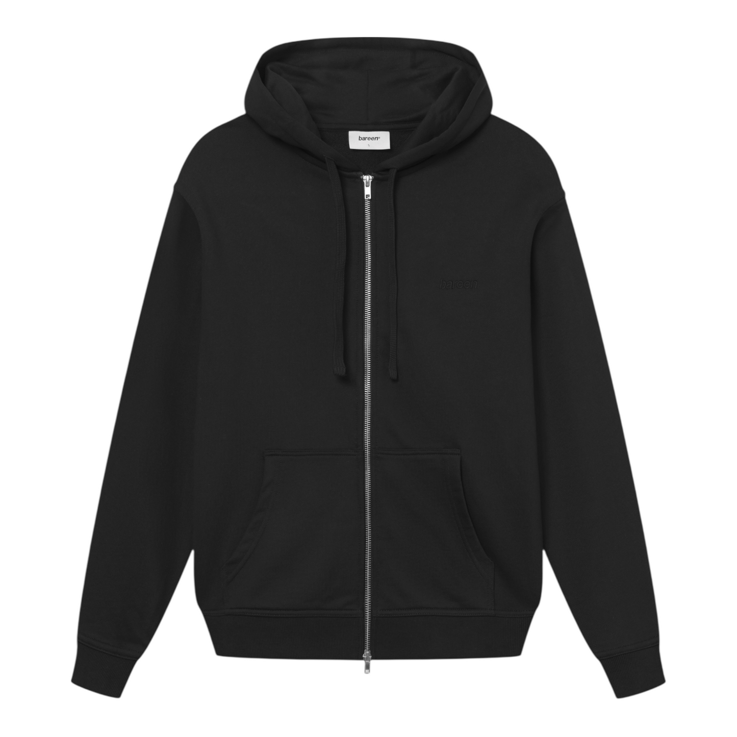 Bareen Zip Hoodie Black