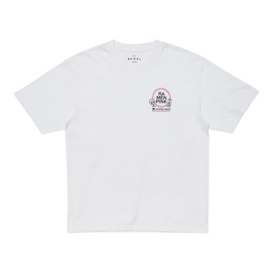 Edwin Ramen Pink TS White