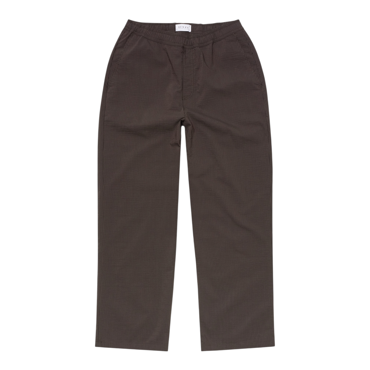 Edwin Edison Pants Coffee Bean/Black