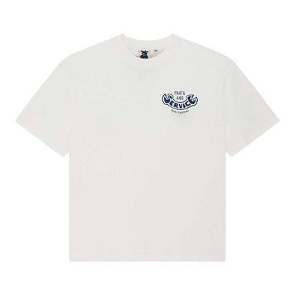 DEUS Ruff and Smooth Tee Vintage White