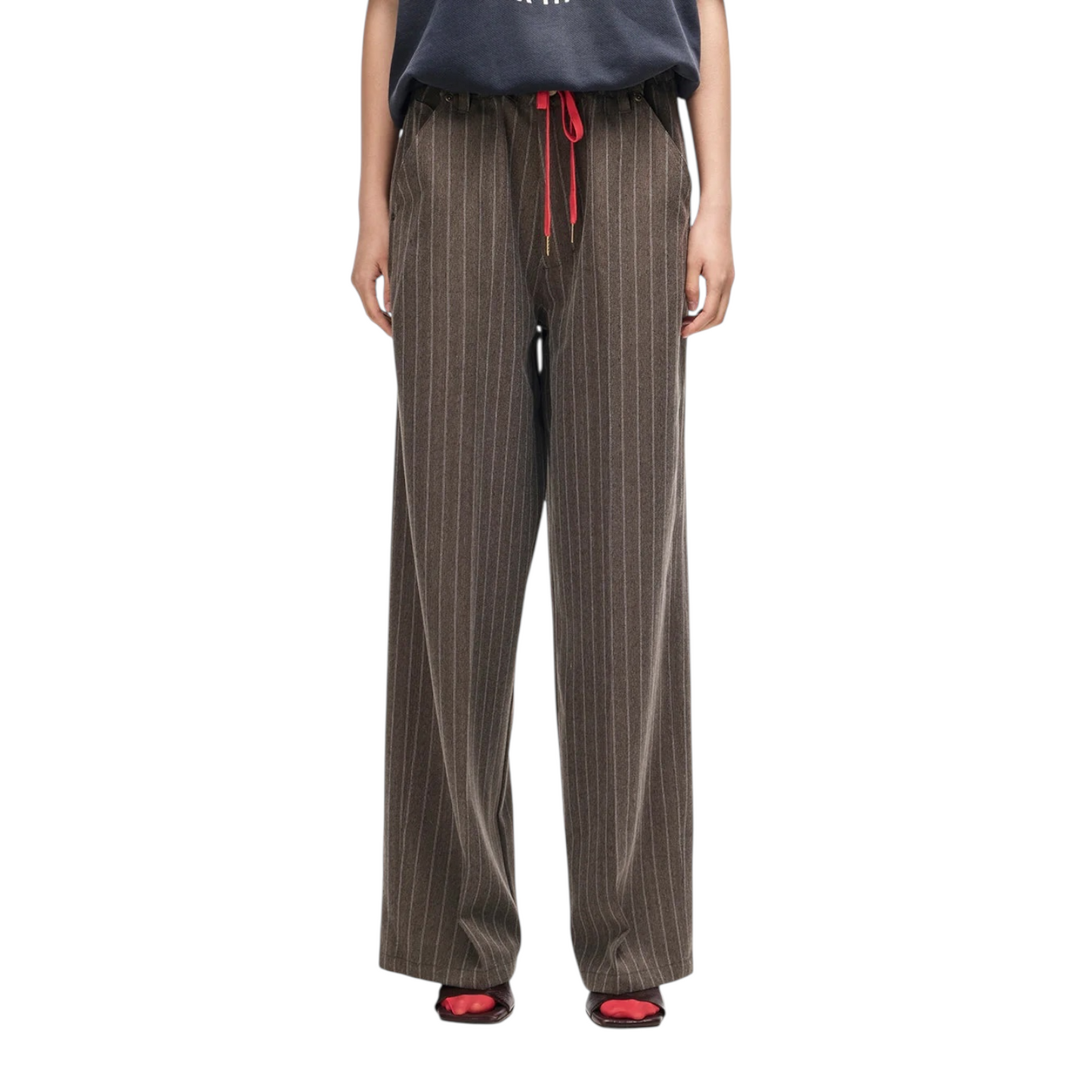 DEUS Hear & Now Stripe Pant Gravel Grey
