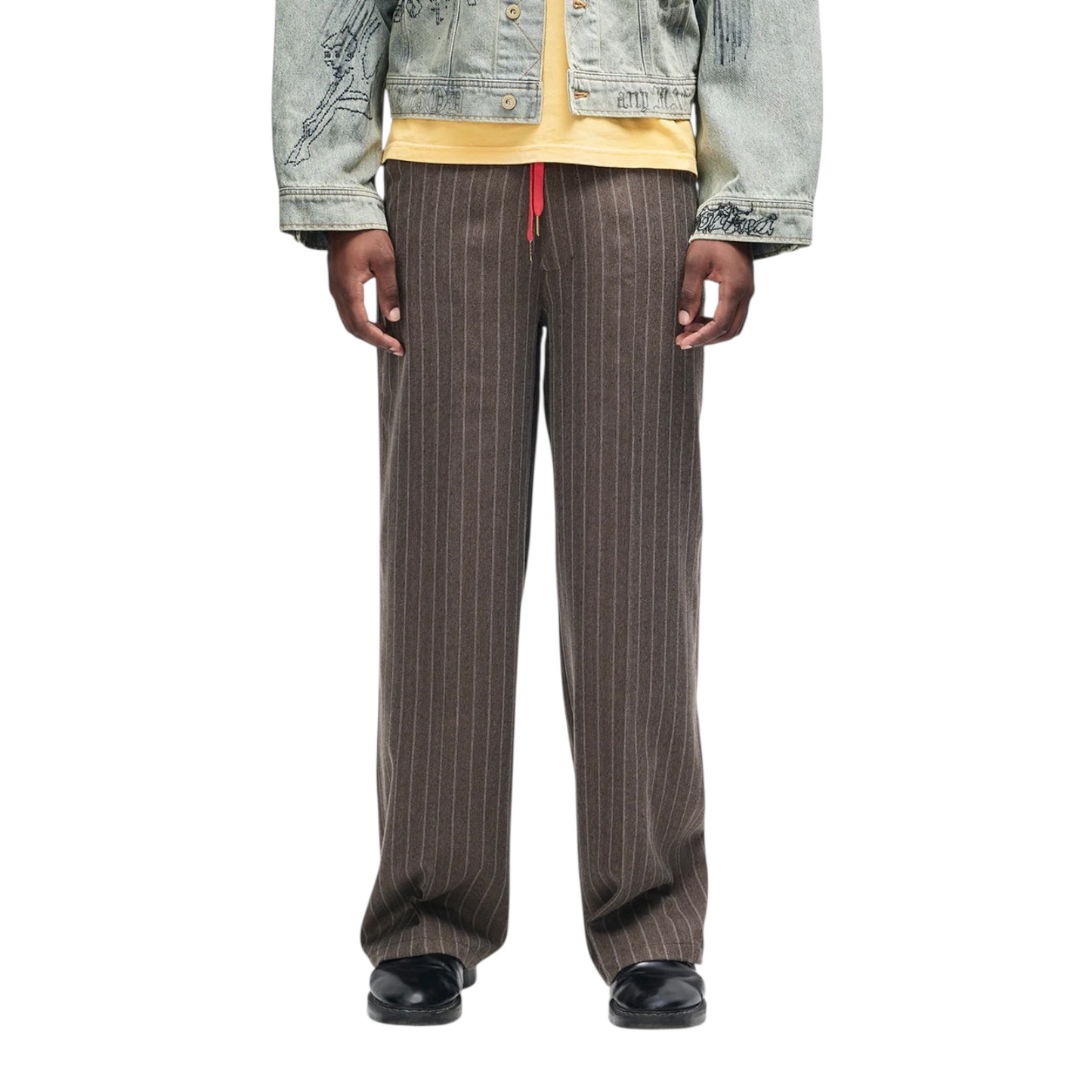 DEUS Hear & Now Stripe Pant Gravel Grey