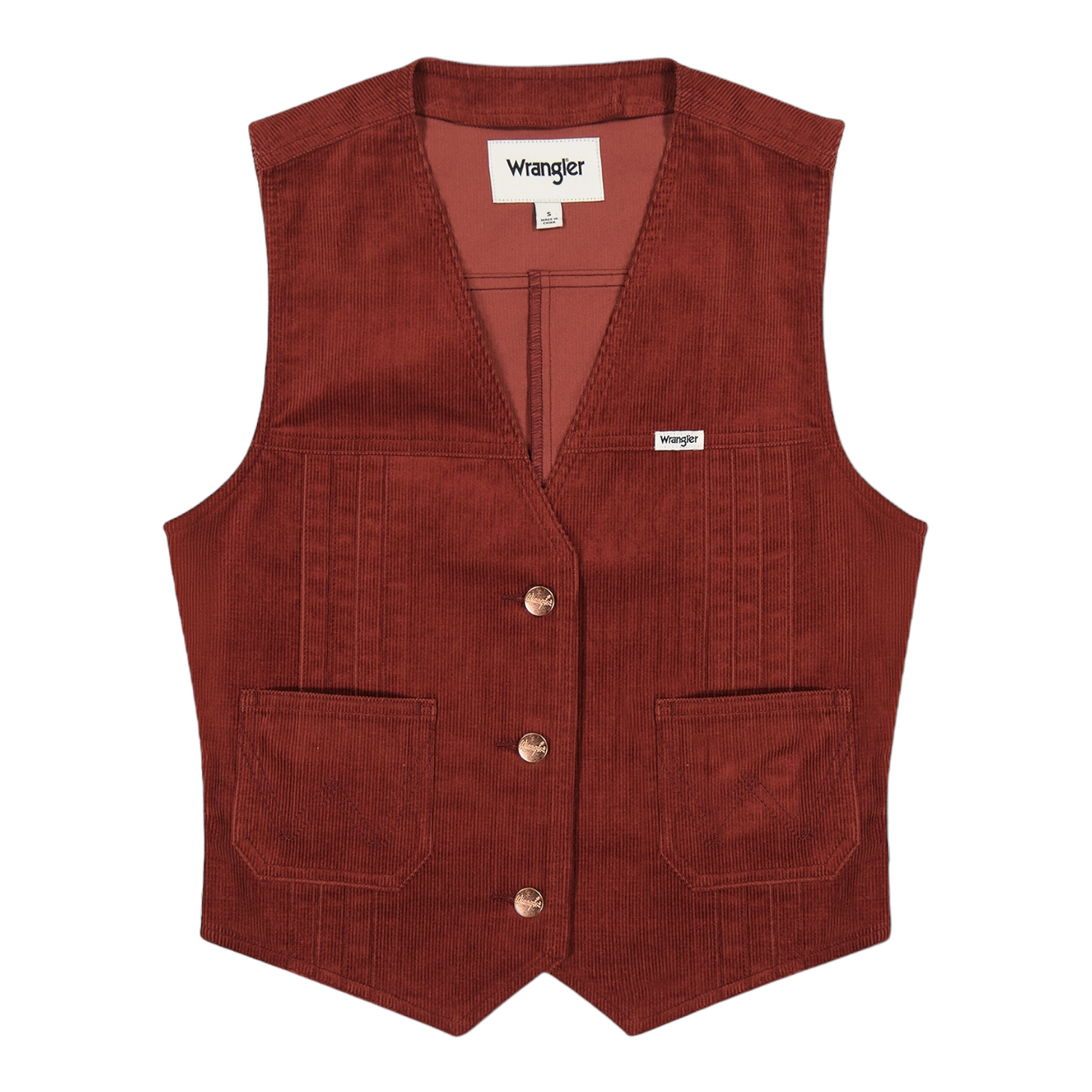 Wrangler Femme Vest Madder Brown